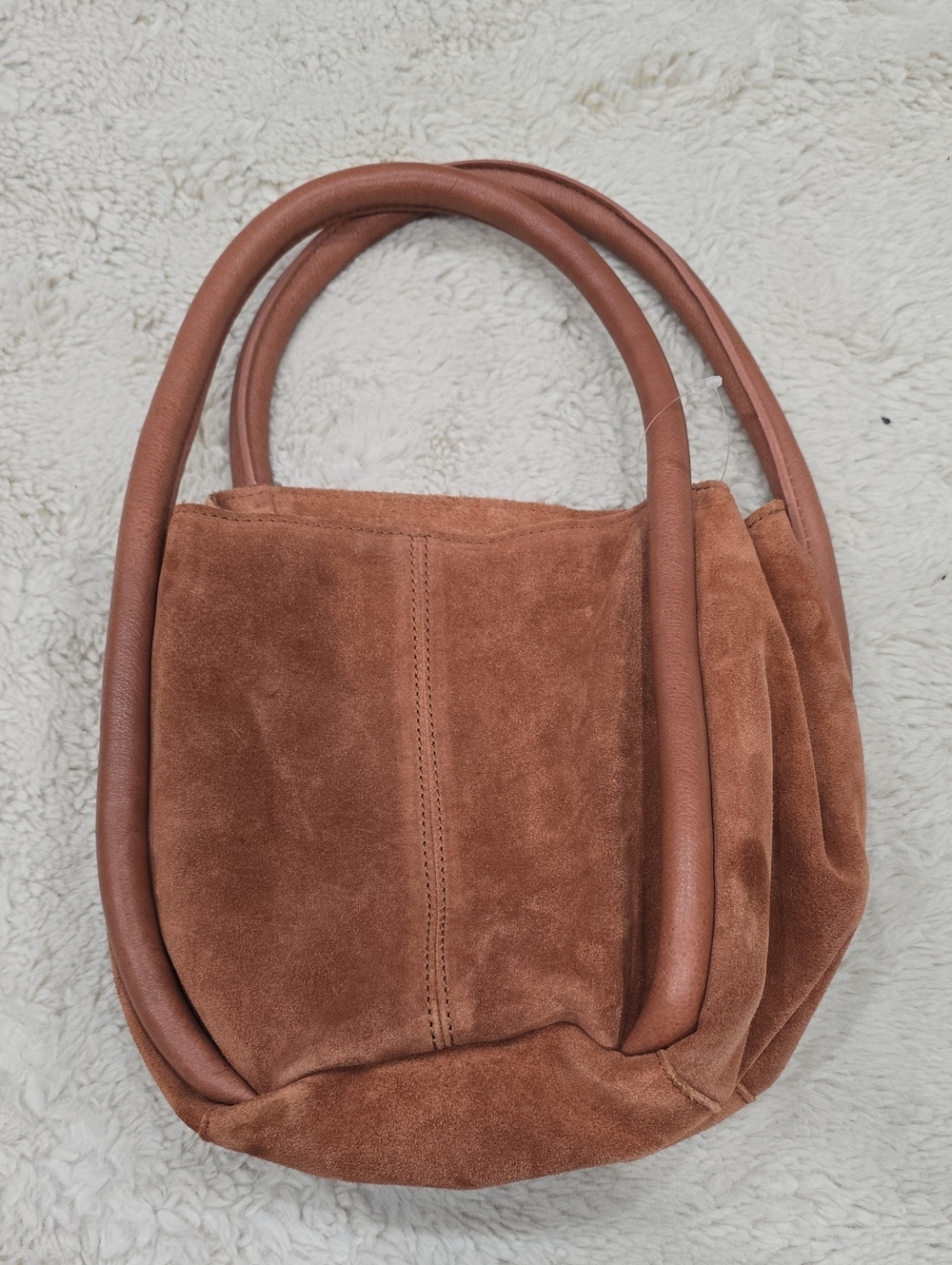 Free People Suede Hobo Bag in Rust Brown